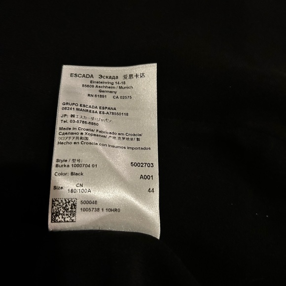 Escada Blazer size 44 EU (12us) - Picture 7 of 8